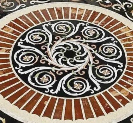 Black Marble Round Coffee Table – Handmade Modern Accent Table for Living Room or Kitchen Decor Interior Gift Her Wedding Unique Handicrafts IND