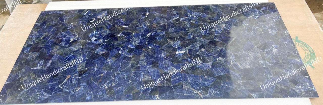 Handcrafted Sodalite Stone Table – Luxury Countertop for Kitchen Islands & Dining Areas Unique Handicrafts IND