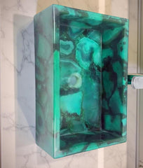 Natural Green Agate Sink – Quartz Stone Wash Basin for Kitchen or Bathroom decor Unique Handicrafts IND