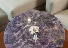 Luxury Amethyst Gemstone Table Top – Semi-Precious Stone for Home/Office Decor Unique Handicrafts IND