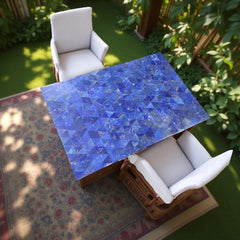 Lapis Lazuli Stone Table – Luxury Slab for Coffee, Dining, or Kitchen Island Countertops Unique Handicrafts IND