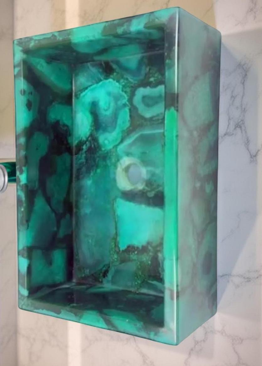 Natural Green Agate Sink – Quartz Stone Wash Basin for Kitchen or Bathroom decor Unique Handicrafts IND