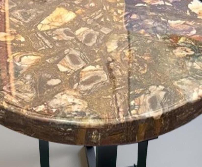 Elegant African Jasper Stone Coffee Table Handmade Gemstone Furniture for Living Room & Office Decor Unique Handicrafts IND